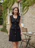 Tweed Sleeveless Short Dress